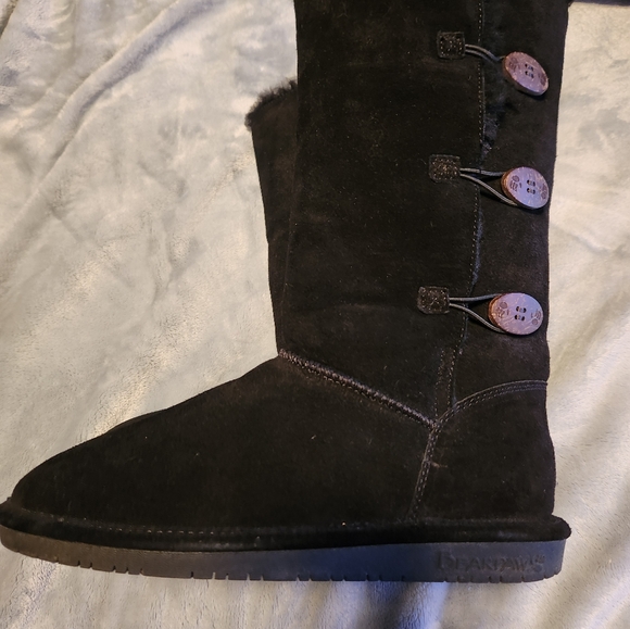 Bearpaw Lauren Boots Black Size 11 - Picture 6 of 6